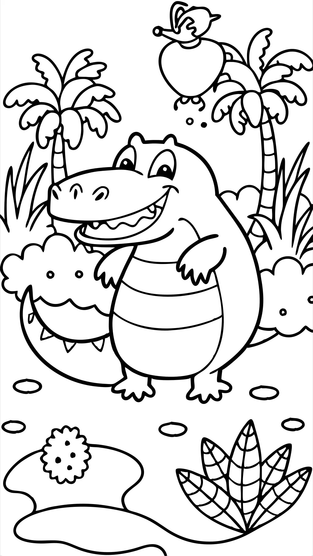 coloriage crocodile